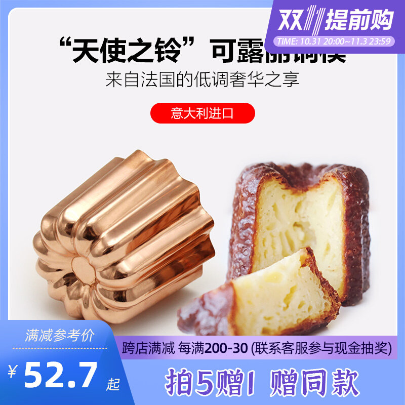 Paris sweet shop Italian sweet art imported Keluli copper mold French dessert Kelilu Carrena cake mold