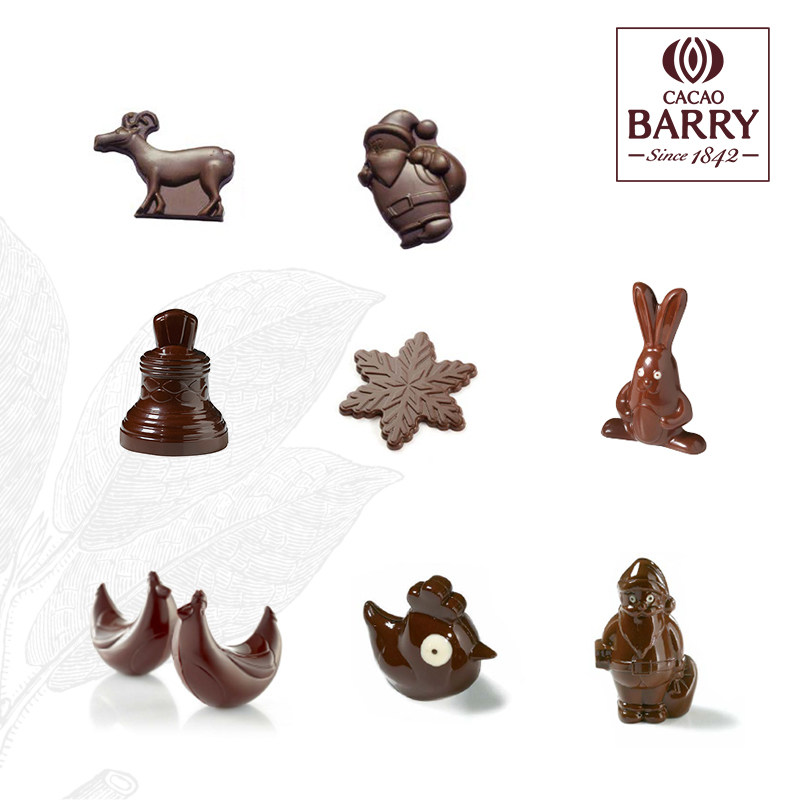 Paris Sweet Shop French Coco Baileys Chocolate Mold Christmas Easter Santa Snowflake Baking Mold