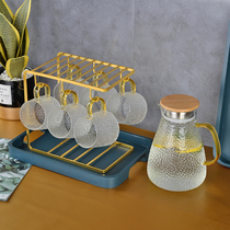 Light luxury feng shui set cup water cup home living room tea cup Nordic simple kettle teapot with tray creative