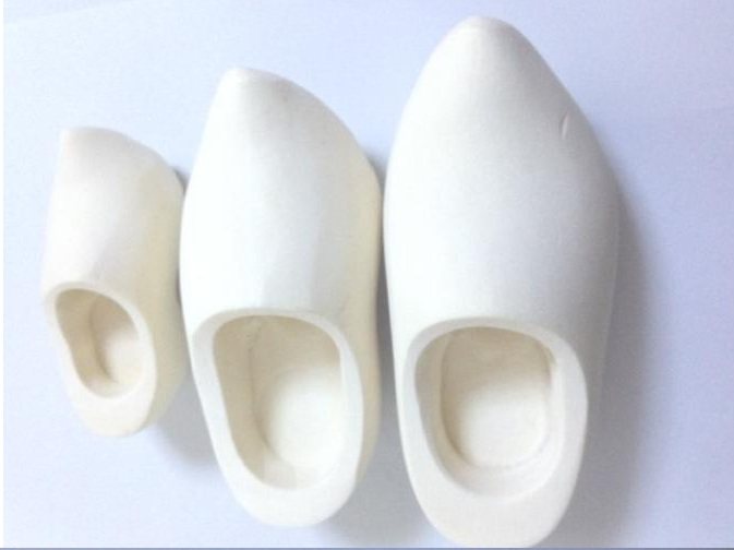 Original wood color Dutch wooden sandal wood shoes Ornamental Pen free upper color painting (double) 4-16CM-Taobao