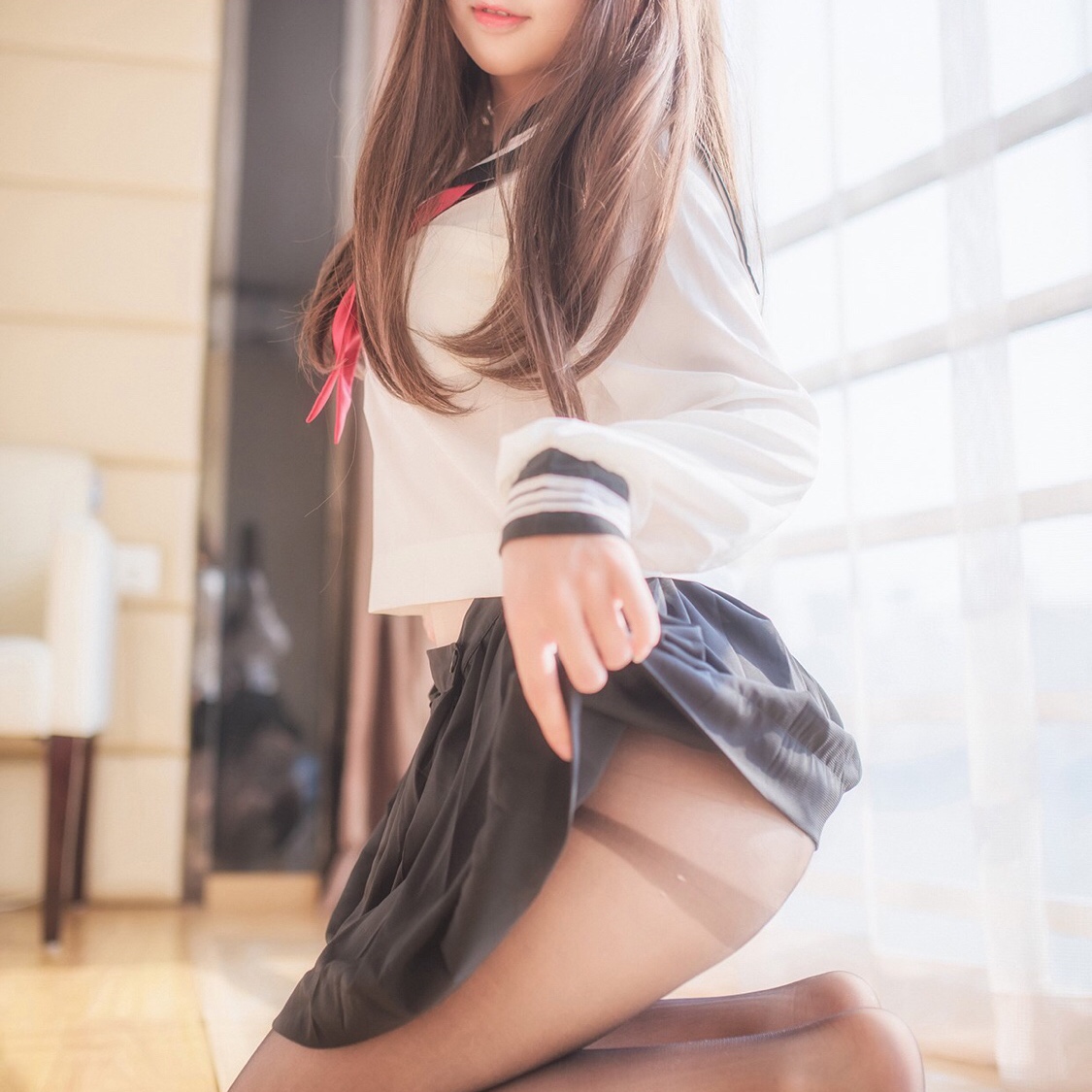 White Triple Ben Day Ensemble Sailor Costume Jk Love Anecdoary Campus Uniform Tempt Cos Girls Suit Clear Pure College Wind