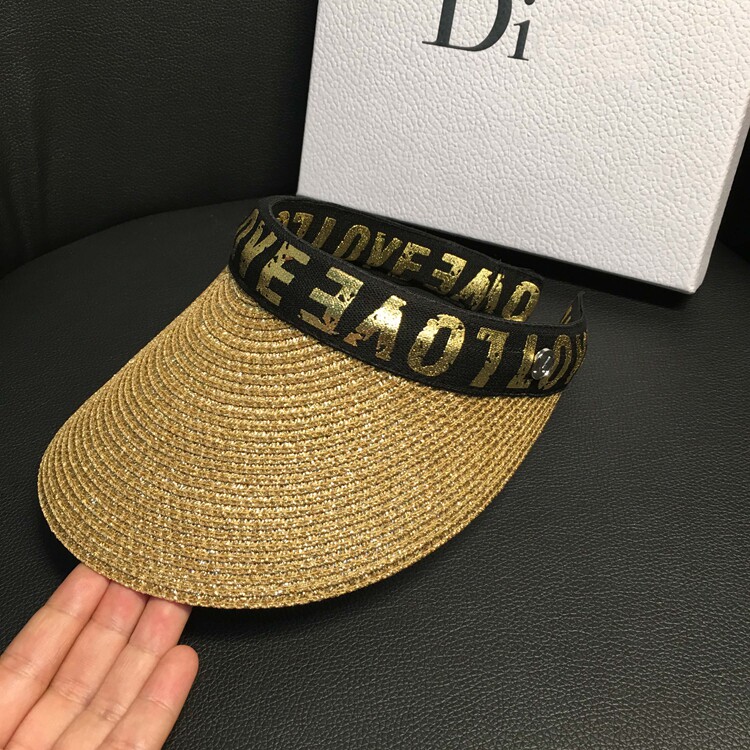 Women's summer hats, straw hats for face protection and sun protection, fashionable open-top versatile hats, letter casual cool hats, trendy detail image 7