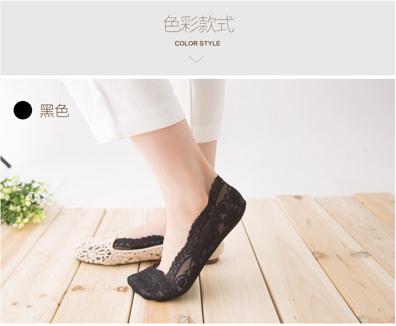 Hàn Quốc Lei Si thuyền vớ nữ chống trượt silicone ẩn vớ mùa hè cotton vớ dưới Hàn Quốc phần mỏng vớ nông miệng quần tất nữ