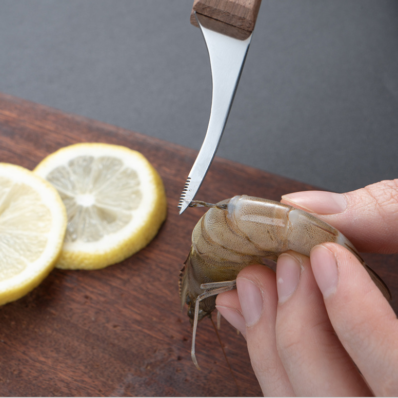 Kitchen open shrimp back shrimp line knife peeling shrimp knife household to go shrimp line artifact stainless steel shrimp peeling tool to pick shrimp line special