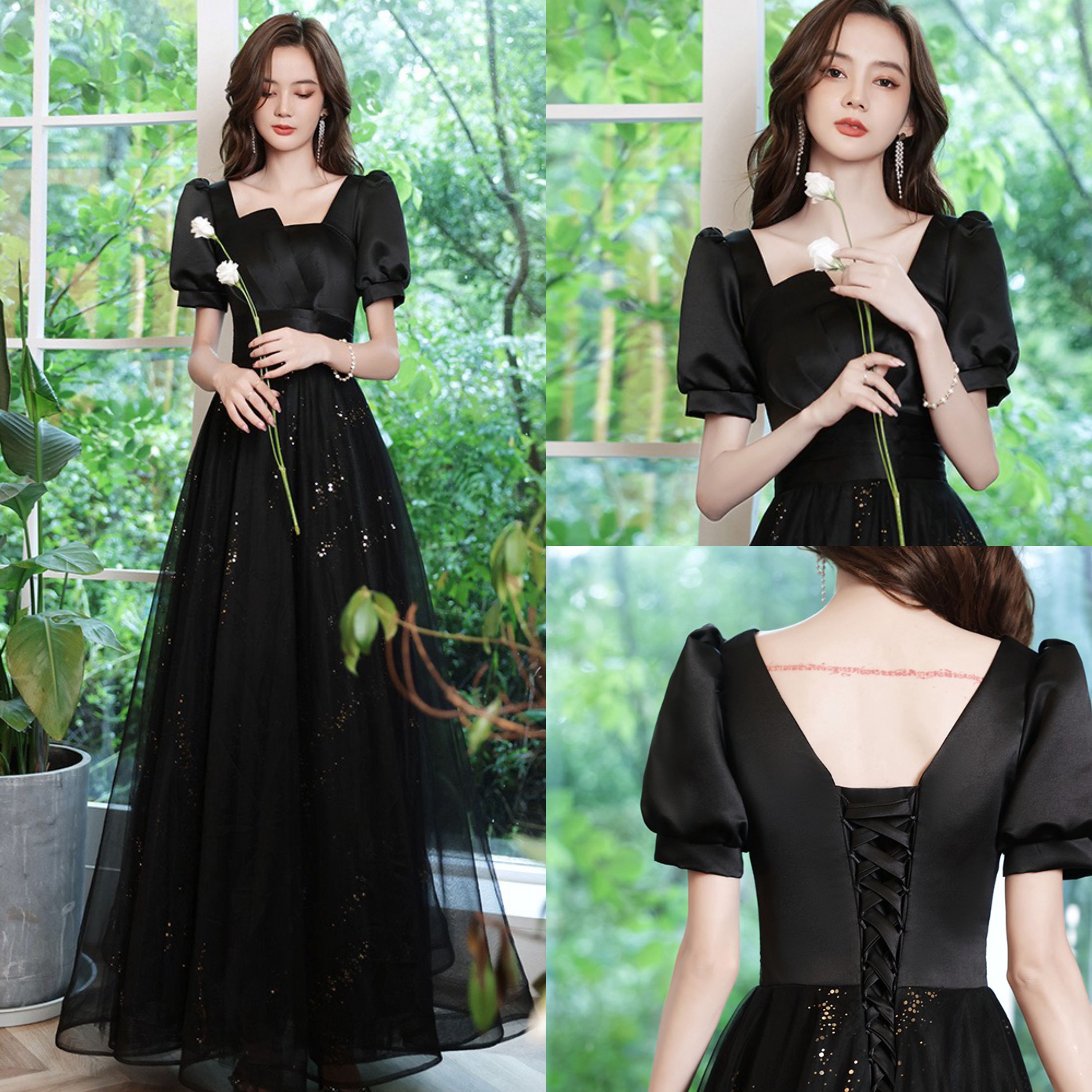  L+T-036 Black stitching clothes for about 145cm rental rental   + $4.71 