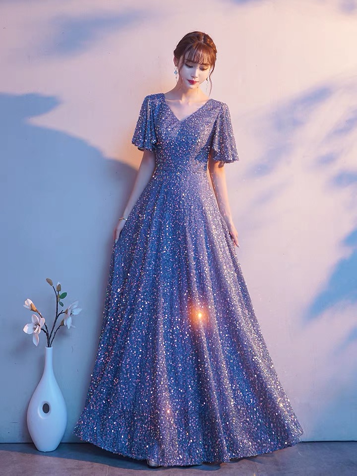  M+T-026 blue-gray sequins, clothing for about 135cm, rental color difference   + $4.71 