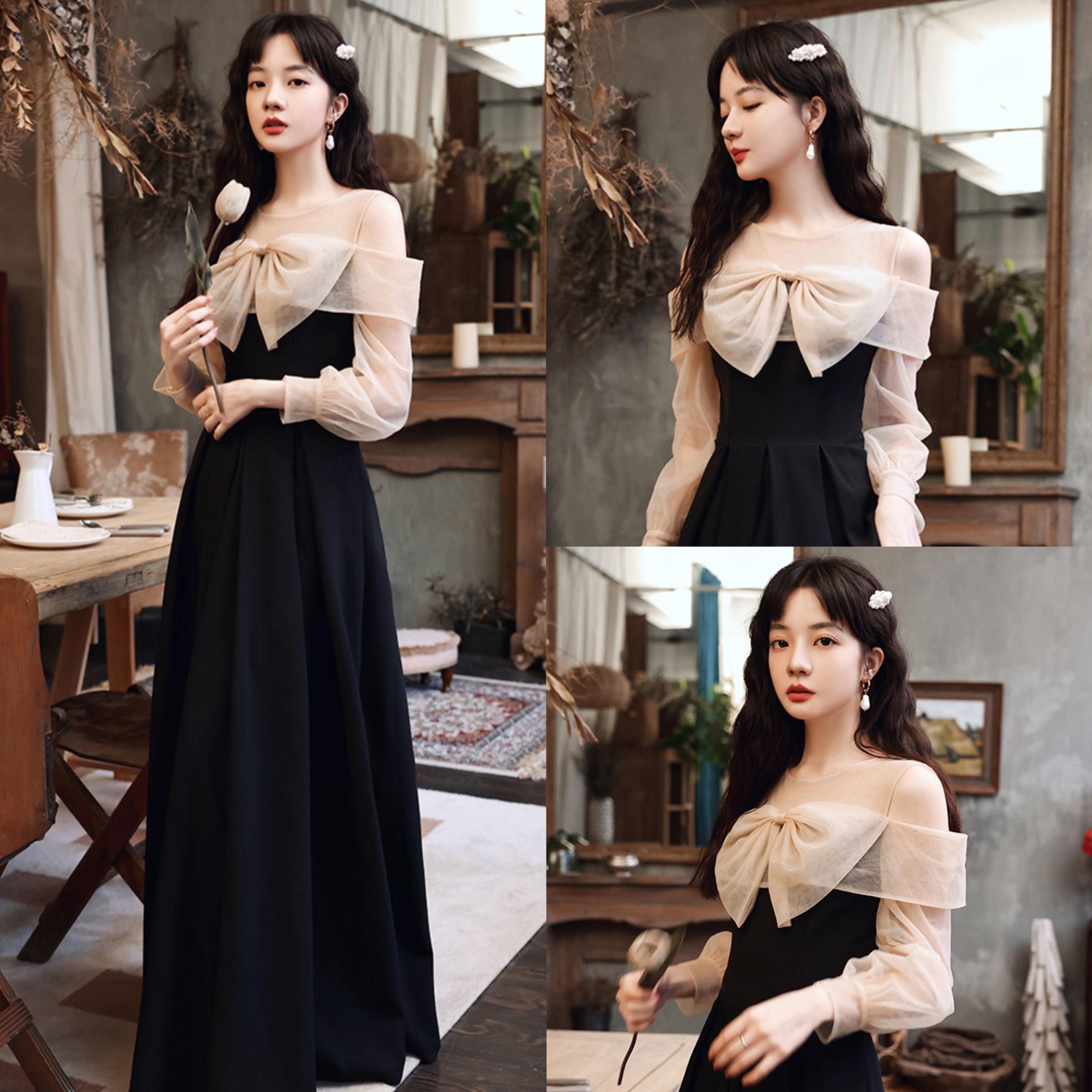  L+T-004 black mesh sleeve clothing for about 140cm rental rental   + $4.71 