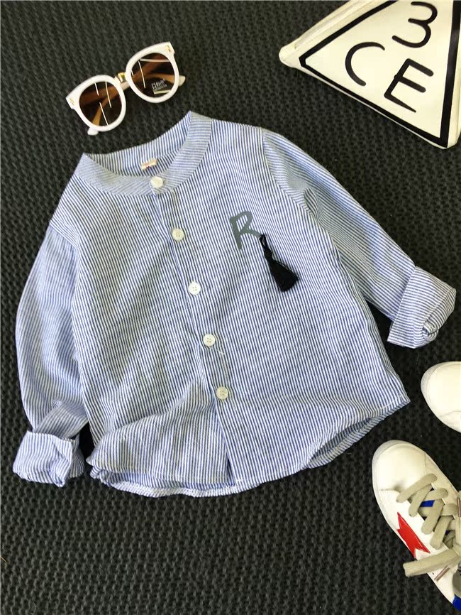 Chemise garcon à manche longue en coton - Ref 2082773 Image 11