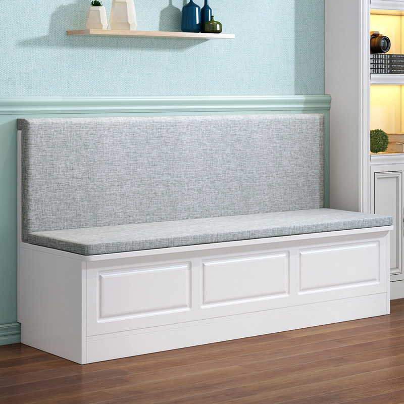 Simple balcony sofa deck table home small apartment dining room storage cabinet combination solid wood soft bag corner customization