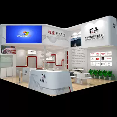 Standard stall decoration design special booth making aluminum booth construction design Truss booth layout