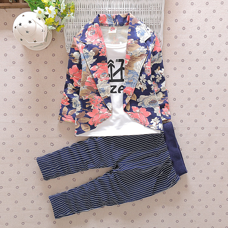 2020 spring and autumn new boy suits 1-5 years old boys small suits plaid suits children's suits Korean version