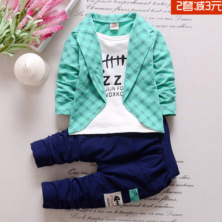 Children's clothing suits men's small suit jacket 2021 spring Korean version boy baby children's suit 1-5 years old tide