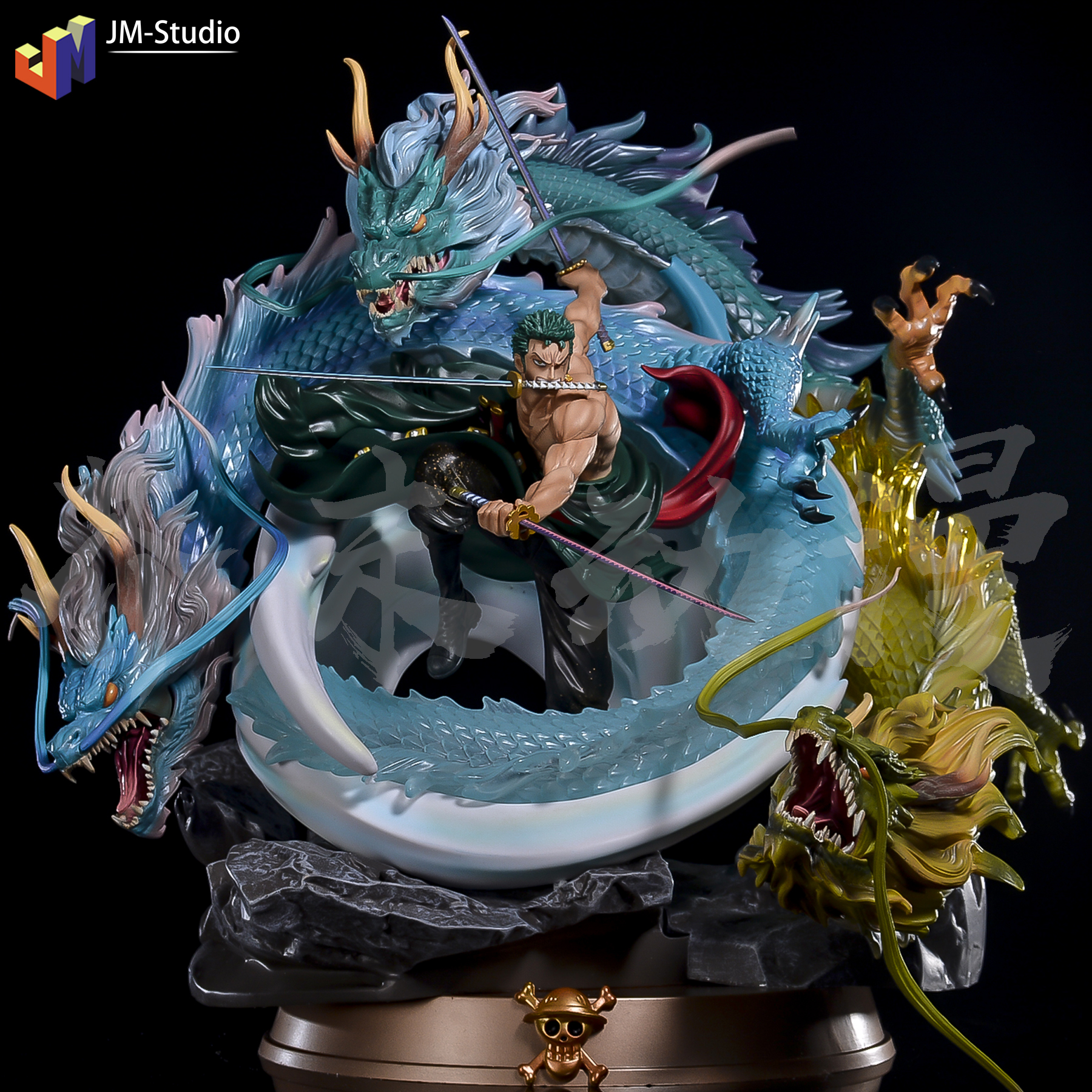 One Piece gk black pearl Sauron three-dragon head Kaido and the country of large oversized hand-made model ornament statue