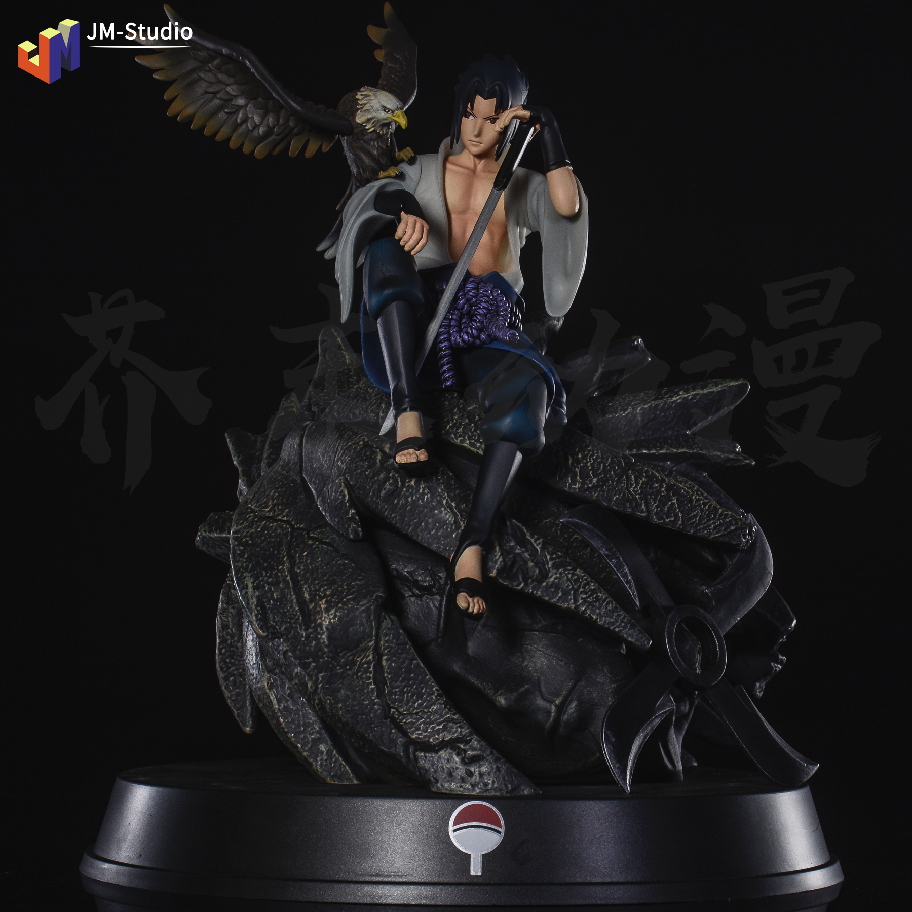Naruto gk Eagle Squad Uchiha Sasuke Blood Wheel Eye Xiao organization model model ornament