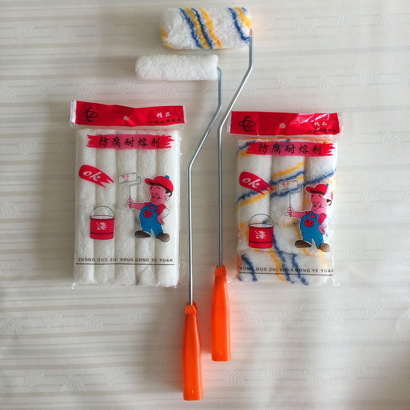 Small roller brush 4 inch paint latex paint Glue paint Mini roller paint brush Solvent-resistant marine small roller brush