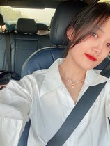 18k Devils eye white 100 - mile necklace female collarbal neck neck our marriage new pearl sinking comet