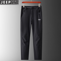 JEEP Jeep Outdoor Dry Dry Guy Summer Thin Stretch Light Leisure Light Mountain Trouser