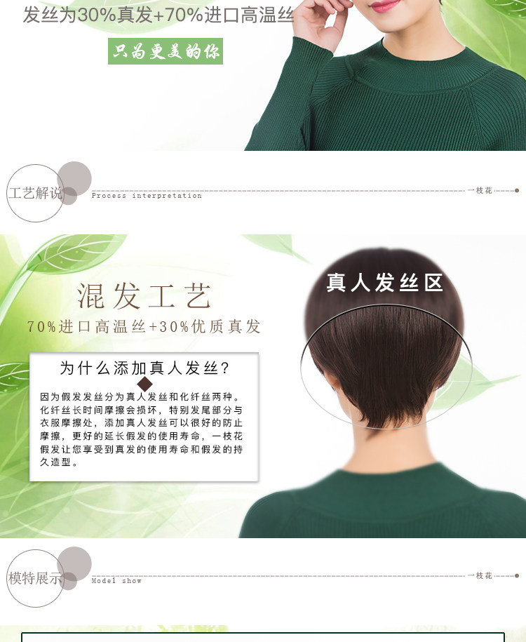 Perruque cheveux raides Court - Ref 2609183 Image 7