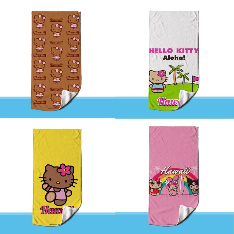 Outdoor Quick-Drying Beach Towel Hello Kitty t Sanrio Towel Sports Sweat-Wiping New Thin Style Gym American Style