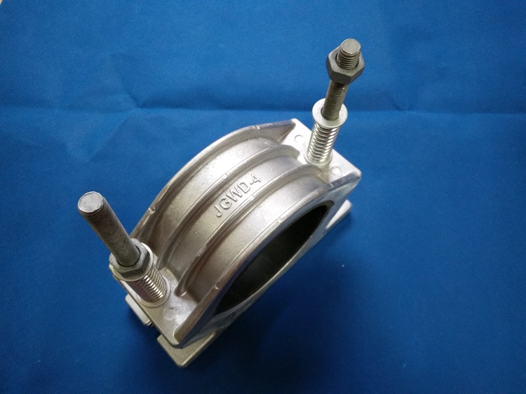 JGWD type aluminum alloy high voltage cable clamp aluminum alloy cable hoop high voltage single core cable clamp