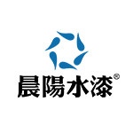 晨阳水漆色彩体验馆的LOGO