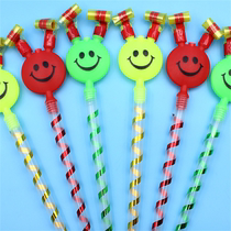 Children blow roll smiley face blow dragon whistle holiday celebration party trumpet clown blow dragon stall toys small gifts
