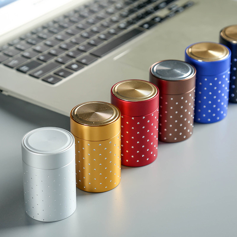 Creative Tea Gift Box Packaging Box Small Tea Can Sealed Can Tiny Aluminum Tea Bay