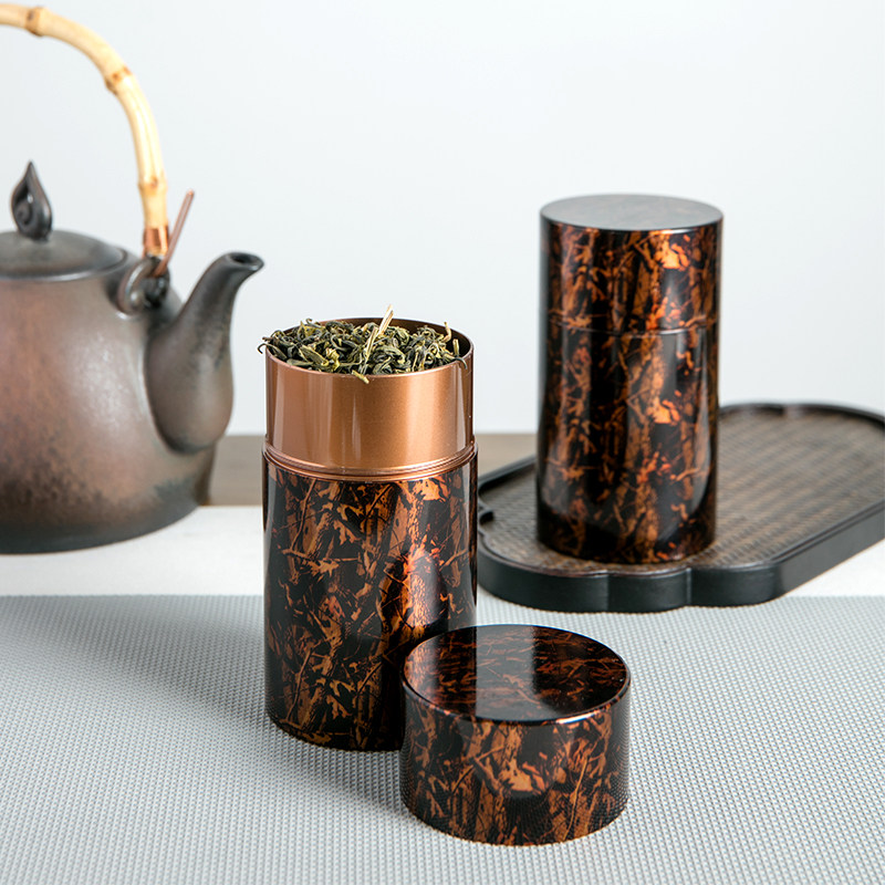 New Stainless Steel Metal Tea Leaf Pot Individuality Creativity Small Tea Jar Portable Travel Tea Box Aluminum Alloy Tank