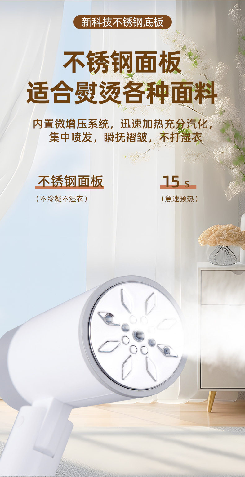 手持挂烫机小型电熨斗蒸汽烫斗家用烫衣机旅行折叠熨烫机机械式详情1