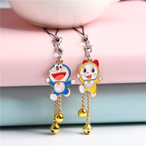 Cute New Machine Cat Small Bell Cell Phone Pendant Rope Pendant Rope Pendant Men Female girl Costume Ornament Gift Super Cute