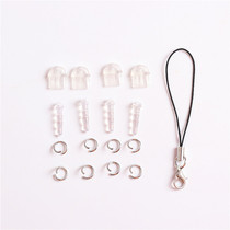 DIY Accessories Mobile Phone Headphone Hole Anti-Dust Plug Charging Outlet Choke Plug Homemade Hand Parts Lovers Pendants Ornaments