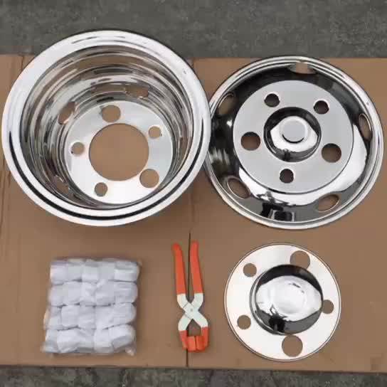 Chrome Wheel Cover 16inch 5holes PCD205mm for HINO, ISUZU, FUSO