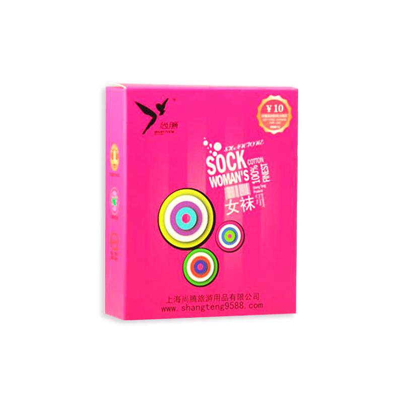 Shangteng Hotel Guest Room Paid Supplies ST132 New Boxed Women's Socks Pure Cotton Socks