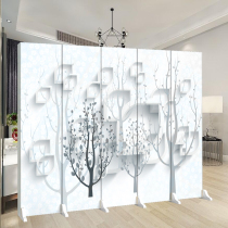 European simple modern solid wood screen partition living room folding mobile fashion bedroom Hall Nordic simple folding screen