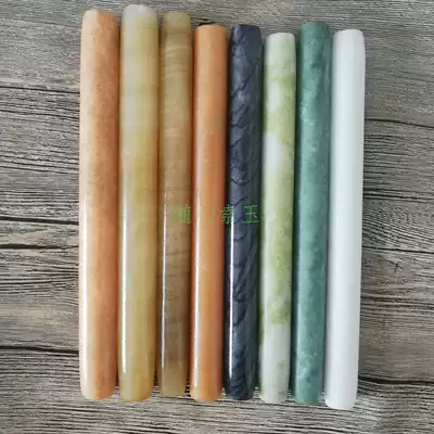 Jade rolling pin Multi-color Marble baking home kitchen supplies Dark green Jade non-stick noodle stick