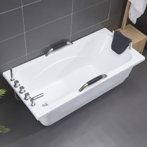 Free-standing double-layer acrylic household adult and elderly small apartment insulation spa thickened bathtub bathtub