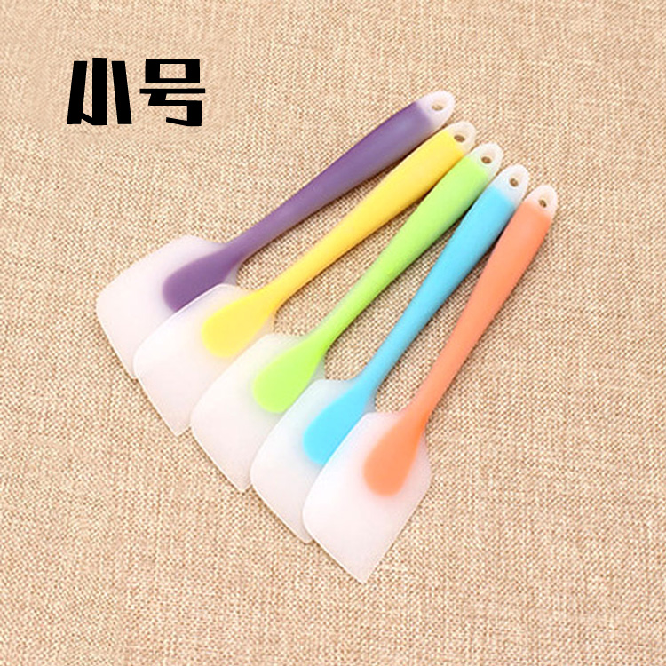 Small Number of translucent one-piece Silicone Scraper Cream Scalpel Food Grade Stirring Squeegee Baking Tool Implements