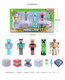 My world toy building blocks movable doll model Steve Creeper is afraid of the end shadow man suit glowing sound toy