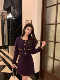 Hollinna Rich Girl Style Purple Tweed Suit Dress for Women, Autumn and Winter Elegant High-End Wool Two-Piece Set