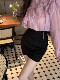 Hollin Irregular Sexy Black High Waist Short Skirt Women's Summer 2025 New One Step Skirt Skirt Hip Skirt