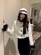 Hollinna Fox Fur Short Woolen Coat for Women, Autumn and Winter 2025 New Style, Chanel-Inspired Light Luxury, High-End Socialite Style