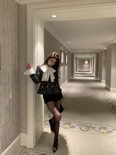 Hollinna Plaid Quilted Thickened Chanel-Style Jacket for Women, Autumn/Winter 2025 New Model, Waist-Cinching Design, Slimming Top