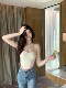 Hollin Hot Girl Lace Strap Tube Top Women's Summer 2025 New Sexy Wearing Bra and Slim-fitting Vest