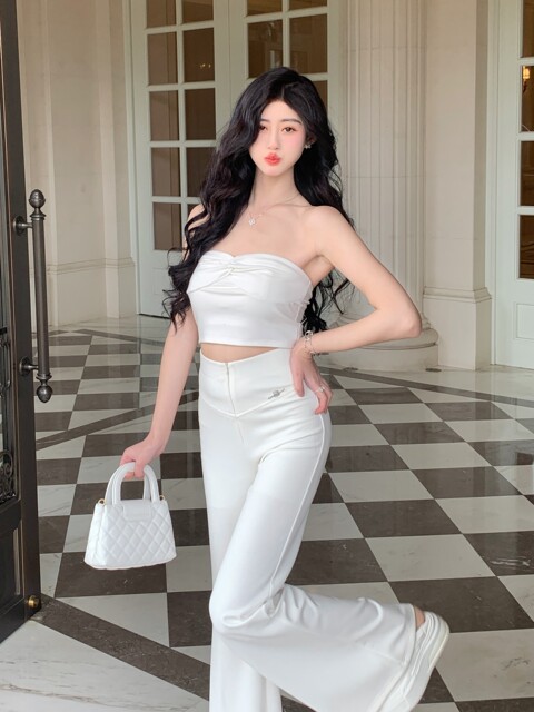 Hollinna Bow-Knot Twist Slim Fit Tube Top for Women Summer 2025 New Style with Chest Pad for Outerwear