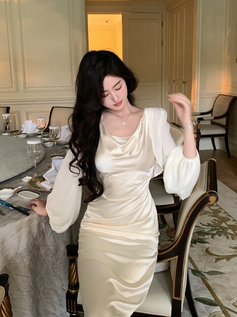 Hollinna Semi-Sheer Pipa Sleeve Chiffon Sun Protection Shawl Women's Summer Air Conditioning Shirt Cardigan Breathable Versatile Thin Style