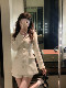 Hollinna Tweed Coat for Women, Autumn/Winter 2025 New Style, Mid-Length, Light Luxury, High-End Feel, Waist-Cinching Top
