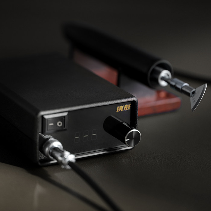 Gengchen hand-made leather goods drum pressing groove electric heating low temperature ironing machine hot side oil pressure side line bronzing pressure groove drum