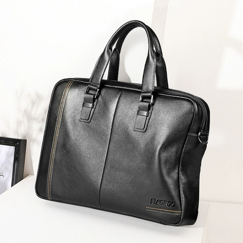 Кожаный ноутбук для отдыха, сумка на одно плечо, из натуральной кожи, бизнес-версия