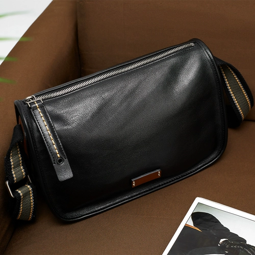 Кожаная вместительная и большая сумка на одно плечо, из натуральной кожи