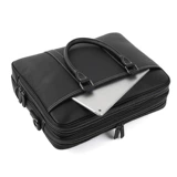 Вместительная и большая кожаная сумка на одно плечо, ноутбук, из натуральной кожи, воловья кожа, бизнес-версия